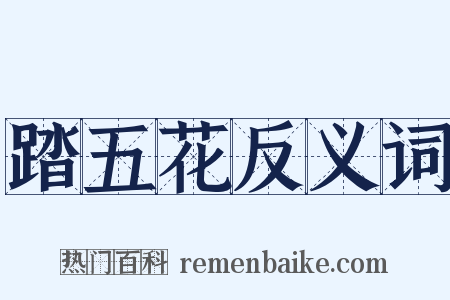 踏五花反义词是什么意思的图片